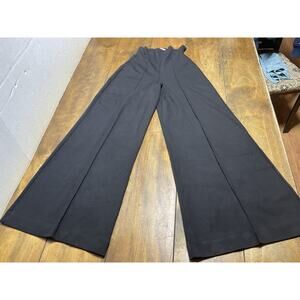 Ripley Rader High-Waisted Ponte Knit Pants Size 2 Wide Leg Stretch Black